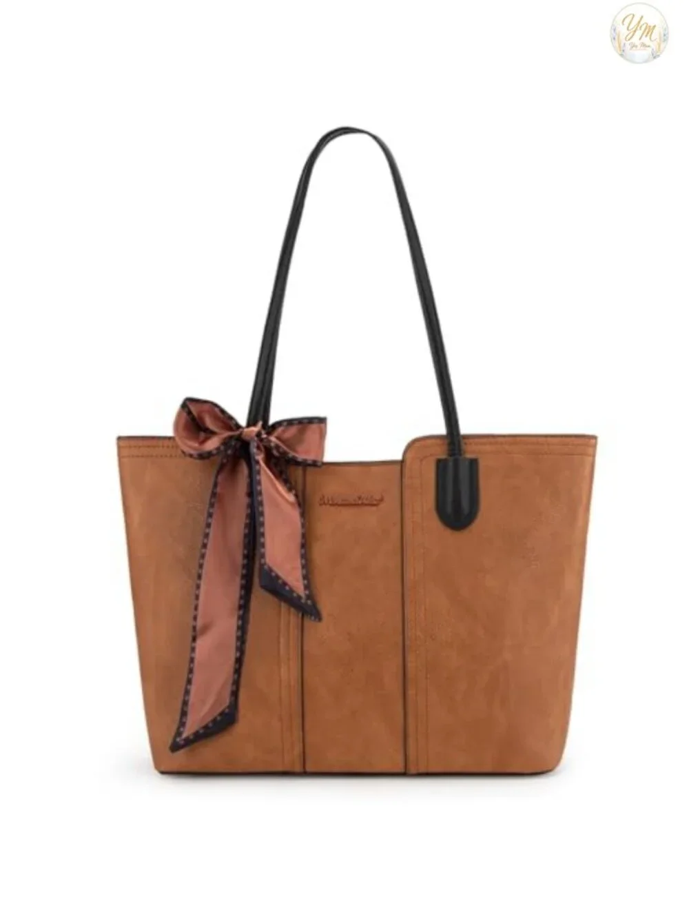 Vegan Leather Top Handle Satchel Purse Work Tote with Zipper Pockets